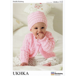Baby Cabled and Ribbed Cardigan Hat and Blanket Set Knitting Pattern UKHKA112