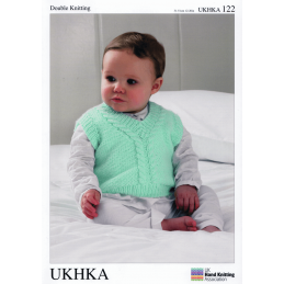 Baby Rope Twist Cable Cardigan Waistcoat Slipover Vest Knitting Pattern UKHKA122