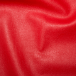 Red Plain Soft PVC Leathercloth Faux Leather Polyester Fabric 142cm Wide