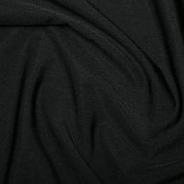 Black Plain All Way Stretch Lycra Fabric