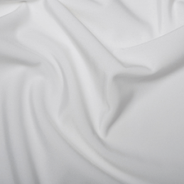 White Plain All Way Stretch Lycra Fabric