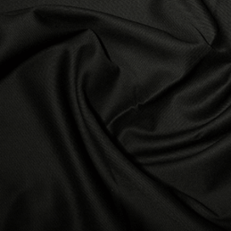 Black Polycotton Gaberchino Twill Fabric 