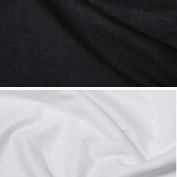 Black Interlining 100% Cotton Fusible Iron On Fabric