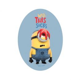 Despicable Me Minions Oval Patches Woven Iron / Sew On Motif Applique