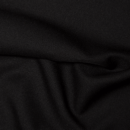 Black Plain Polyester Twill Fabric
