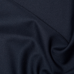 Navy Plain Polyester Twill Fabric