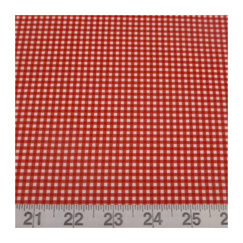100% Cotton Poplin Fabric Rose & Hubble Mini Check Gingham 