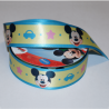 Disney Satin Ribbon Mickey Mouse Stars Cars Yellow 25mm Craft