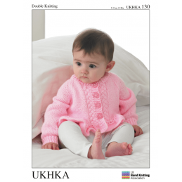 Baby Girls Frill Cardigan and Jumper Sweater Knitting Pattern UKHKA130
