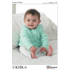 Baby Button Up Cardigans Jackets Mini Diamond Knitting Pattern UKHKA131