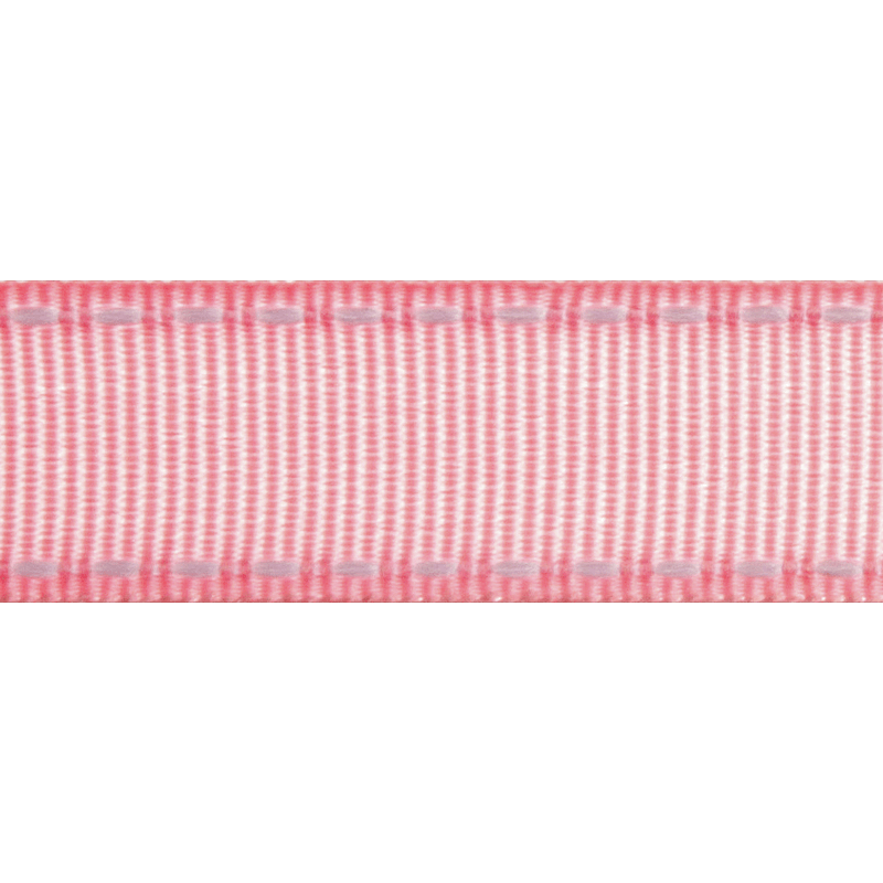 Grosgrain White Stitch Edge 6mm x 5m Ribbon Multi Colour Celebration