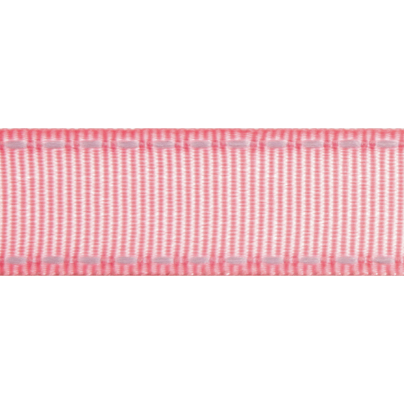 Grosgrain White Stitch Edge 15mm x 4m Ribbon Multi Colour Celebration