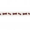 Celebrate Ribbon 15mm x 3.5m Organza Dog Bones Brown Organdie
