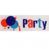 Celebrate Ribbon 25mm x 3m Party With Balloons Multi Colour