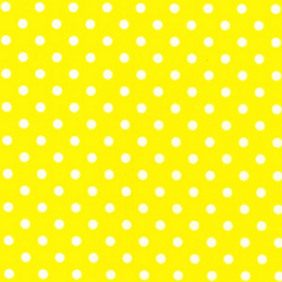 Yellow Polycotton Fabric Oh Sew 4mm Polka Dots Spots Spotty