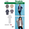 Simplicity Misses' Kimonos in Different Styles Cardigan Sewing Pattern 1108