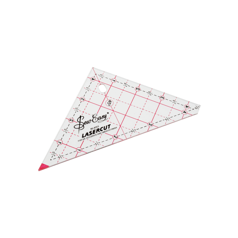4.5" Sew Easy Patchwork Quilting Ruler Template Triangle