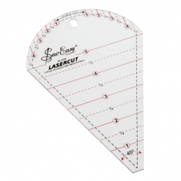 45 Degree Petal Sew Easy Patchwork Quilting Ruler Template 