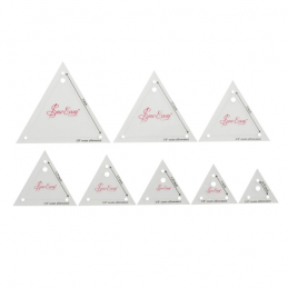 Mini Triangle Set Sew Easy Patchwork Quilting Template 8 Sizes 0.75" - 3"