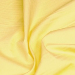 100% Plain Cotton Poplin Fabric Rose & Hubble Lemon Yellow