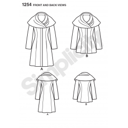 Misses' Leanne Marshall Easy Lined Coat or Jacket Simplicity Sewing Pattern 1254