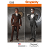 Men's Cosplay Costumes Steampunk or Skeleton Simplicity Sewing Pattern 1039