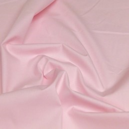 100% Plain Cotton Poplin Fabric Rose & Hubble Light Pink
