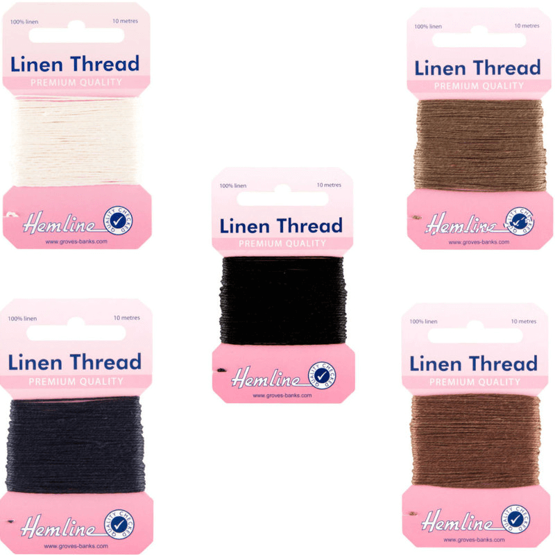 Hemline 10m Linen Sewing Thread Premium Quality Upholstery Canvas Yarn