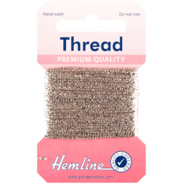 Hemline 10m Glitter Metallic Thread Premium Quality Festive Sparkle Craft Sewing