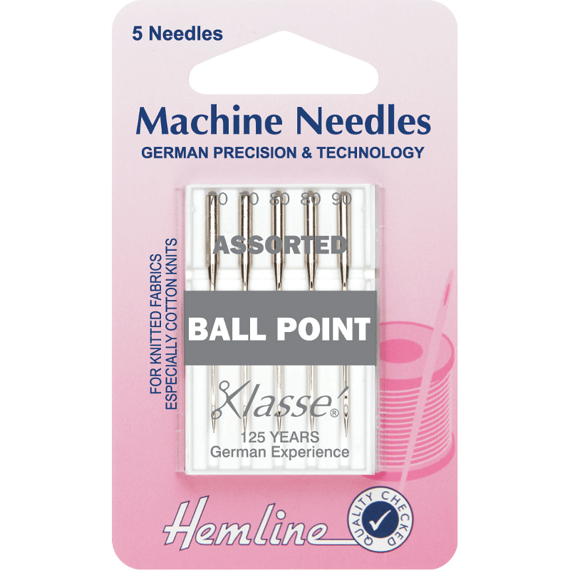 Hemline Ball Point Machine Needles Various Styles And Types