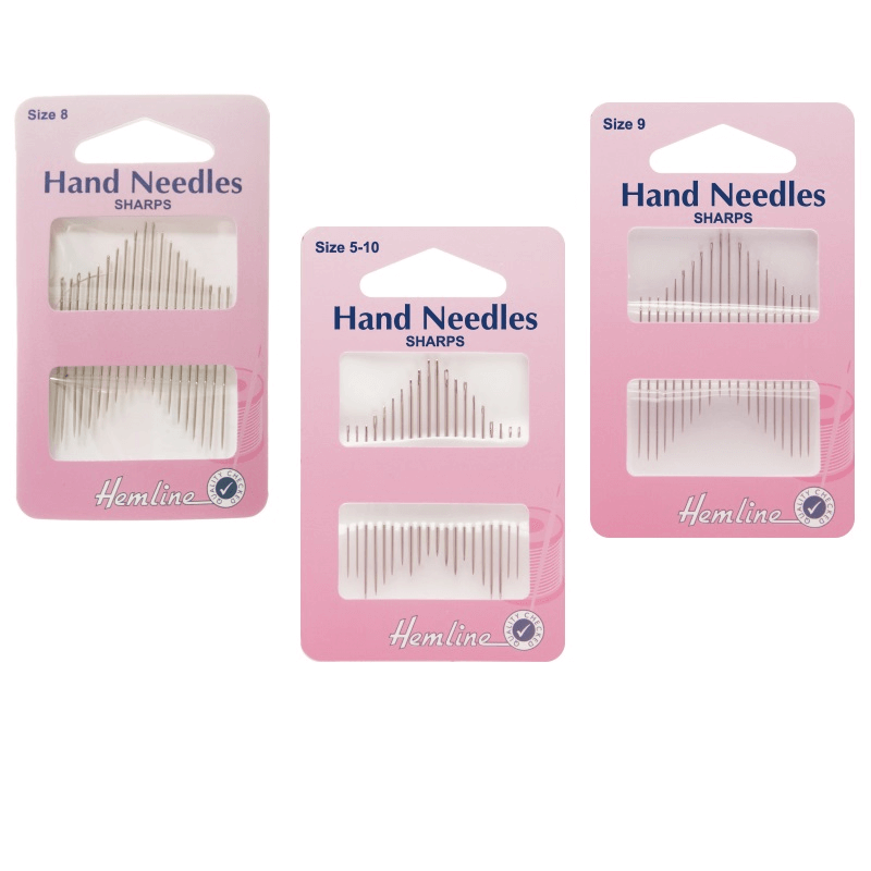 Hemline Sharps Hand Sewing Needles In Various Sizes