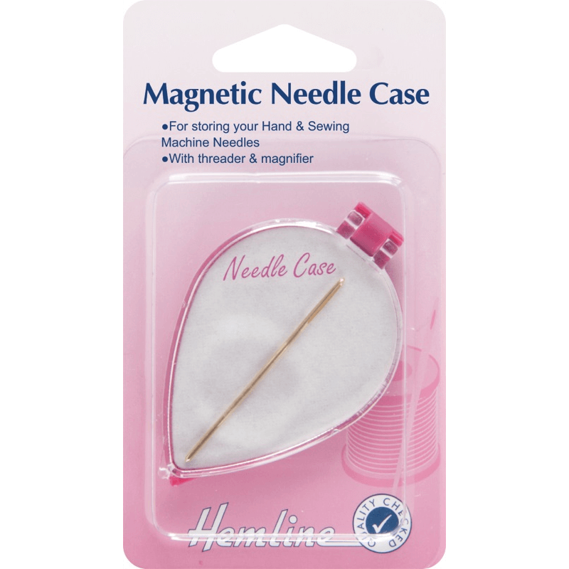 Hemline Needle Case Magnetic Hand & Machine Threader Sewing