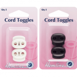 Hemline 6mm Cord Toggles Adjustable Ski Jackets, Sweaters, Anoraks