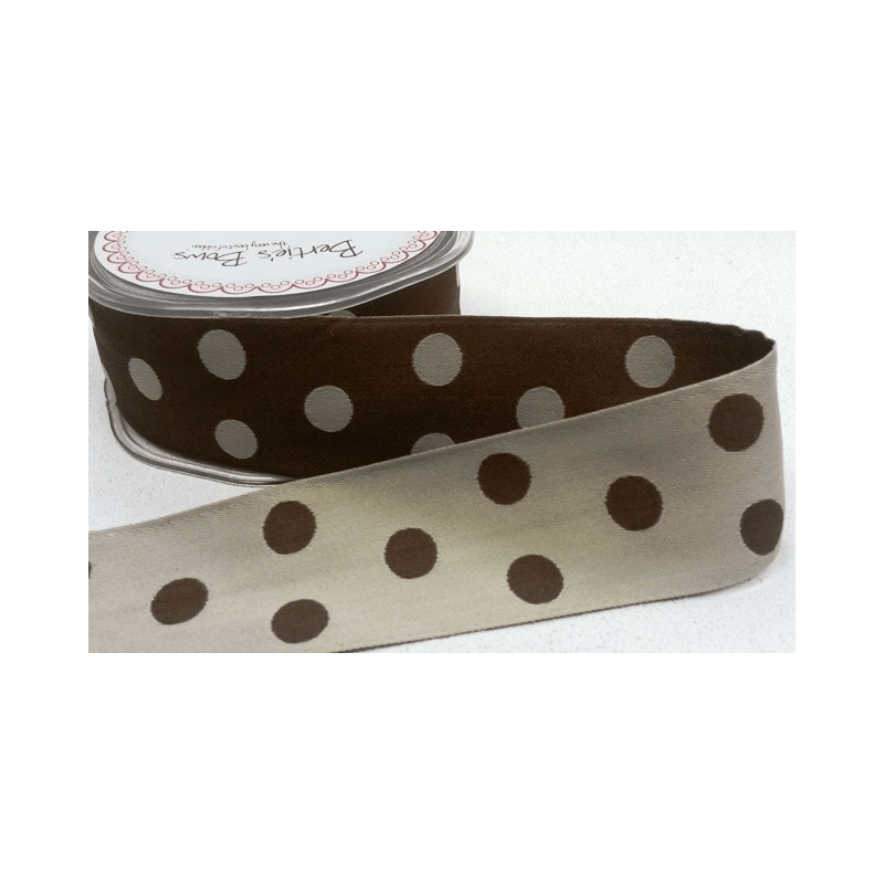 Bertie's Bows 38mm Double Sided Two Tone Multi Colour Polka Dot Ribbon