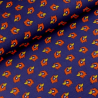 SALE Falcon Heads Angry Birds Cotton Spandex Jersey Fabric (Megan Blue)