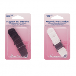 Pack of 2 Magnetic bra extenders White or Nude 2 or 3 hook 38mm or 51mm