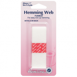 Hemline Hemming Web: Fusible - 5m x 25mm