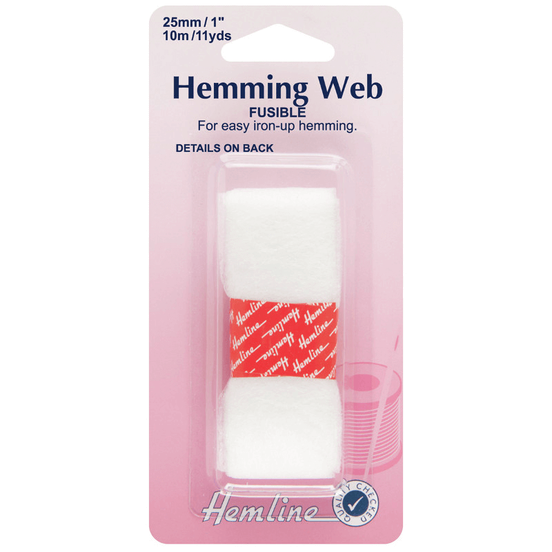 Hemline Hemming Web: Fusible - 10m x 25mm
