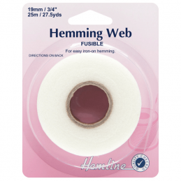 Hemline Hemming Web: Fusible - 19m x 25mm