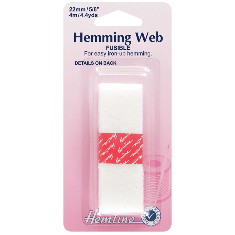 Hemline Hemming Web: Fusible - 4m x 22mm