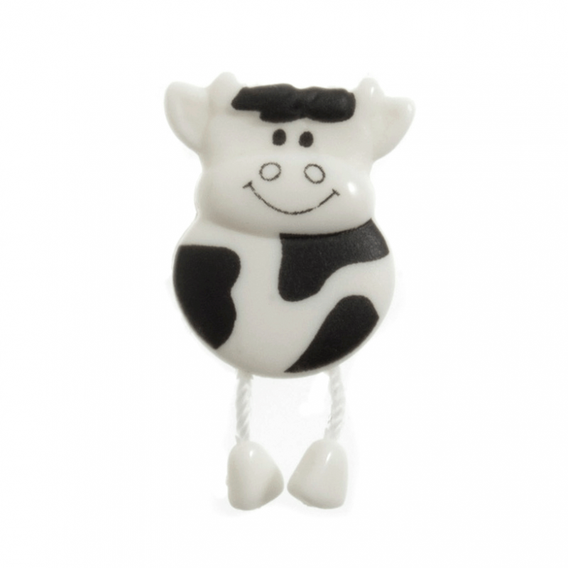 18mm Dangly Legged Cute Animals Cow Pig Ladybird Novelty Button 28 Lignes