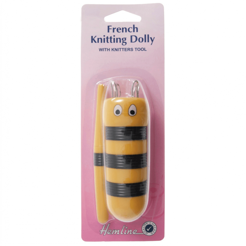 Hemline French Knitting Dolly Bee Design With Tool