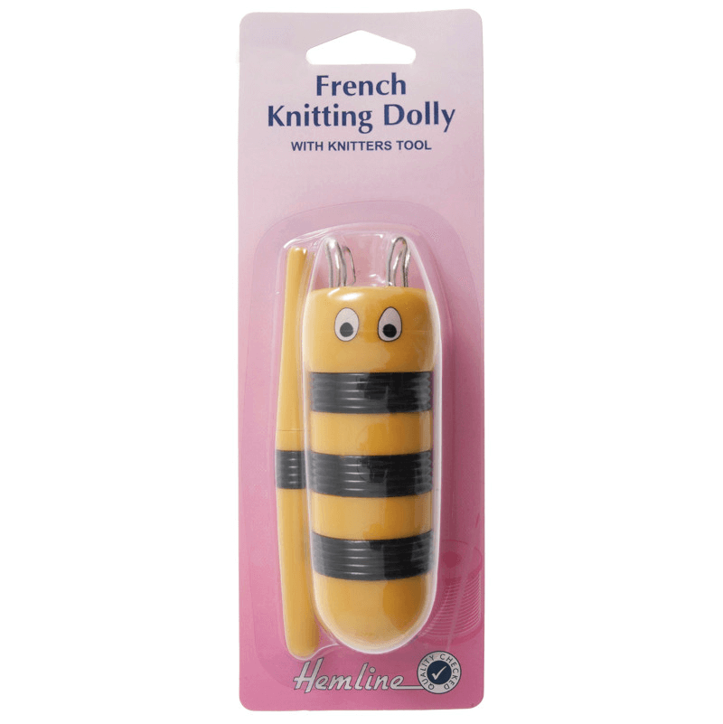 Hemline French Knitting Dolly Bee Design With Tool