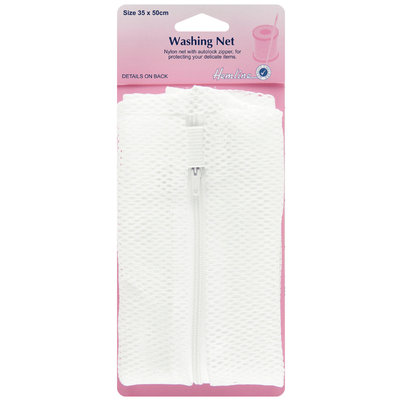 Hemline 35 x 50cm Nylon Washing Net Protects Delicate Clothes In Wash 
