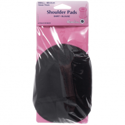  Black Hemline Shoulder Pads For Shirt/Blouse Small 