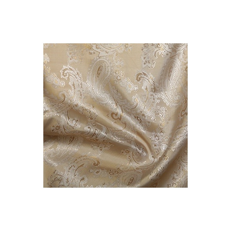 Paisley Jacquard Polyviscose Upholstery Dress Lining Fabric