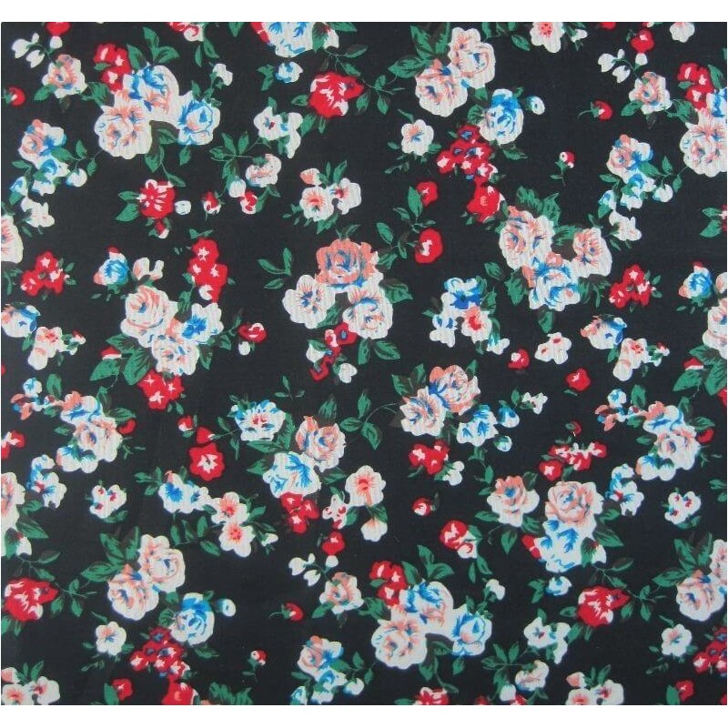 Pride Of Cardiff Green Leaf Roses Floral Flowers 100% Cotton Fabric 145cm Wide