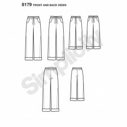 Child, Teen and Adult Lounge Trousers Simplicity Sewing Pattern 8179
