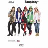 Simplicity Sewing Pattern 8194 Hooded Scarves with Appliques Geek Accessories
