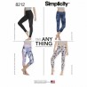 Simplicity Misses' Knit Leggings Yoga Sports Sewing Pattern 8212